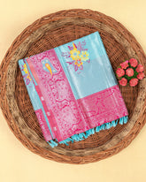 SC2849 - Tissue Silver Zari Meena Butta